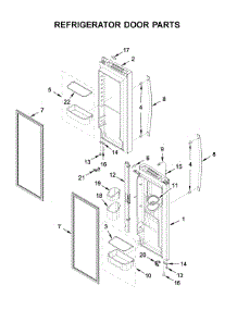 Refrigerator Door Parts parts for Whirlpool Bottom-Mount Refrigerator WRF550CDHZ03 from AppliancePartsPros.com