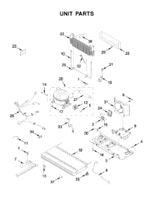 Unit Parts parts for Whirlpool Bottom-Mount Refrigerator WRF550CDHZ03 from AppliancePartsPros.com