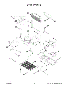 Unit Parts parts for Whirlpool Bottom-Mount Refrigerator WRF550CDHZ04 from AppliancePartsPros.com