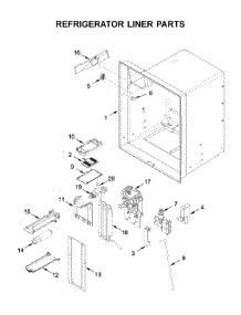 Refrigerator Liner Parts parts for Whirlpool Bottom-Mount Refrigerator WRF555SDFZ09 from AppliancePartsPros.com