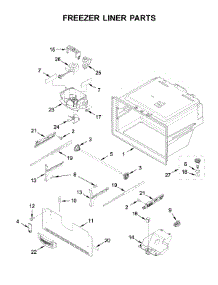 Freezer Liner Parts parts for Whirlpool Bottom-Mount Refrigerator WRF555SDFZ09 from AppliancePartsPros.com