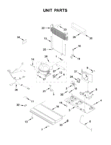 Unit Parts parts for Whirlpool Bottom-Mount Refrigerator WRF555SDFZ09 from AppliancePartsPros.com