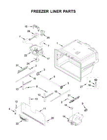 Freezer Liner Parts parts for Whirlpool Bottom-Mount Refrigerator WRF555SDFZ11 from AppliancePartsPros.com