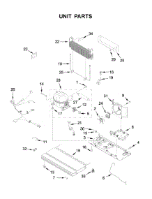 Unit Parts parts for Whirlpool Bottom-Mount Refrigerator WRF555SDHB01 from AppliancePartsPros.com