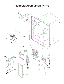 Refrigerator Liner Parts parts for Whirlpool Bottom-Mount Refrigerator WRF555SDHB02 from AppliancePartsPros.com