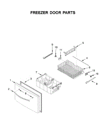 Freezer Door Parts parts for Whirlpool Bottom-Mount Refrigerator WRF555SDHB02 from AppliancePartsPros.com