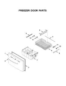 Freezer Door Parts parts for Whirlpool Bottom-Mount Refrigerator WRF555SDHV03 from AppliancePartsPros.com