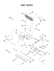 Unit Parts parts for Whirlpool Bottom-Mount Refrigerator WRF555SDHV03 from AppliancePartsPros.com
