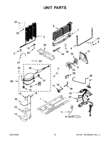 Unit Parts parts for Whirlpool Bottom-Mount Refrigerator WRF560SMHW02 from AppliancePartsPros.com