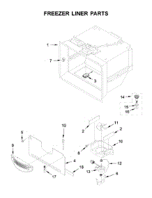 Freezer Liner Parts parts for Whirlpool Bottom-Mount Refrigerator WRF757SDHV02 from AppliancePartsPros.com