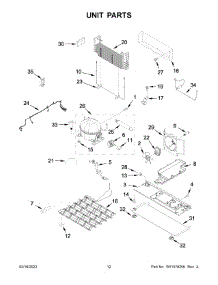 Unit Parts parts for Whirlpool Bottom-Mount Refrigerator WRF757SDHV03 from AppliancePartsPros.com