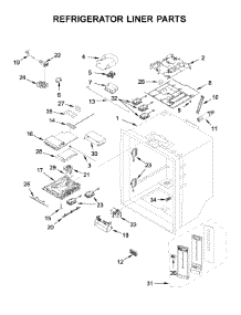 Refrigerator Liner Parts parts for Whirlpool Bottom-Mount Refrigerator WRF757SDHZ01 from AppliancePartsPros.com