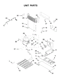 Unit Parts parts for Whirlpool Bottom-Mount Refrigerator WRF757SDHZ01 from AppliancePartsPros.com