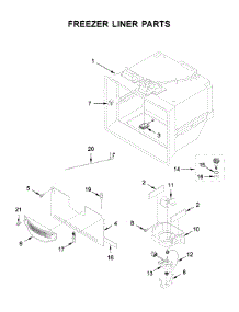 Freezer Liner Parts parts for Whirlpool Bottom-Mount Refrigerator WRF767SDHV02 from AppliancePartsPros.com