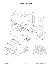 Shelf Parts parts for Whirlpool Bottom-Mount Refrigerator WRF767SDHV03 from AppliancePartsPros.com