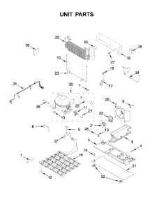 Unit Parts parts for Whirlpool Bottom-Mount Refrigerator WRF767SDHZ02 from AppliancePartsPros.com