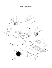Unit Parts parts for Whirlpool Bottom-Mount Refrigerator WRF954CIHZ02 from AppliancePartsPros.com