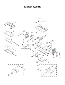Shelf Parts parts for Whirlpool Bottom-Mount Refrigerator WRF954CIHZ02 from AppliancePartsPros.com