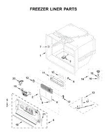 Freezer Liner Parts parts for Whirlpool Bottom-Mount Refrigerator WRF954CIHZ03 from AppliancePartsPros.com