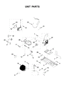Unit Parts parts for Whirlpool Bottom-Mount Refrigerator WRF954CIHZ03 from AppliancePartsPros.com