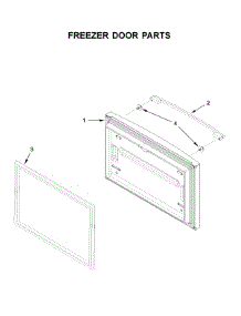 Freezer Door Parts parts for Whirlpool Bottom-Mount Refrigerator WRFA32SMHZ02 from AppliancePartsPros.com