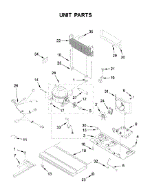 Unit Parts parts for Whirlpool Bottom-Mount Refrigerator WRFA32SMHZ02 from AppliancePartsPros.com