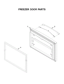 Freezer Door Parts parts for Whirlpool Bottom-Mount Refrigerator WRFA35SWHN01 from AppliancePartsPros.com
