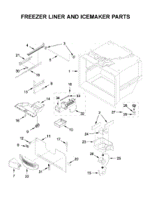 Freezer Liner And Icemaker Parts parts for Whirlpool Bottom-Mount Refrigerator WRFA35SWHN02 from AppliancePartsPros.com