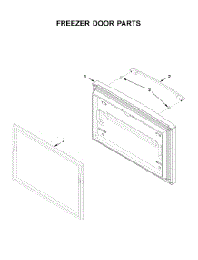 Freezer Door Parts parts for Whirlpool Bottom-Mount Refrigerator WRFA35SWHN02 from AppliancePartsPros.com