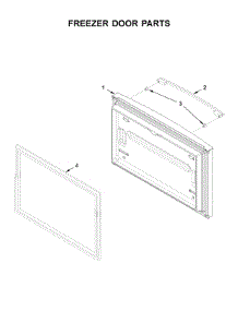 Freezer Door Parts parts for Whirlpool Bottom-Mount Refrigerator WRFA35SWHZ02 from AppliancePartsPros.com