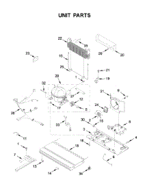 Unit Parts parts for Whirlpool Bottom-Mount Refrigerator WRFA35SWHZ02 from AppliancePartsPros.com