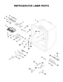 Refrigerator Liner Parts parts for Whirlpool Bottom-Mount Refrigerator WRFA35SWHZ03 from AppliancePartsPros.com