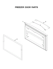 Freezer Door Parts parts for Whirlpool Bottom-Mount Refrigerator WRFA35SWHZ03 from AppliancePartsPros.com