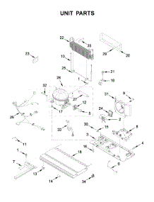 Unit Parts parts for Whirlpool Bottom-Mount Refrigerator WRFA35SWHZ03 from AppliancePartsPros.com