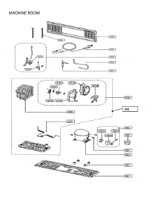 Machine Room parts for Winia Bottom-Mount Refrigerator WRFS26ABBD from AppliancePartsPros.com