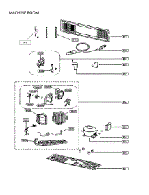 Machine Room parts for Winia Bottom-Mount Refrigerator WRFS26DBCE from AppliancePartsPros.com