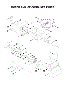 Motor And Ice Container Parts parts for Whirlpool Side-By-Side Refrigerator WRS311SDHB01 from AppliancePartsPros.com