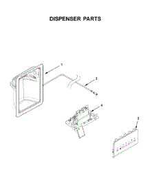 Dispenser Parts parts for Whirlpool Side-By-Side Refrigerator WRS311SDHM00 from AppliancePartsPros.com