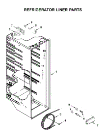 Refrigerator Liner Parts parts for Whirlpool Side-By-Side Refrigerator WRS311SDHT01 from AppliancePartsPros.com