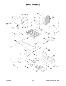 Unit Parts parts for Whirlpool Side-By-Side Refrigerator WRS311SDHT07 from AppliancePartsPros.com
