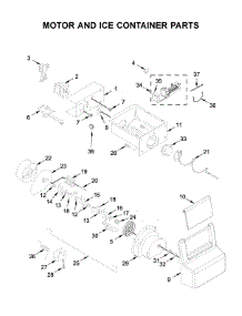 Motor And Ice Container Parts parts for Whirlpool Side-By-Side Refrigerator WRS315SDHB04 from AppliancePartsPros.com