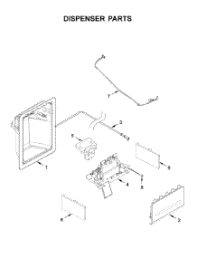 Dispenser Parts parts for Whirlpool Side-By-Side Refrigerator WRS315SDHB04 from AppliancePartsPros.com