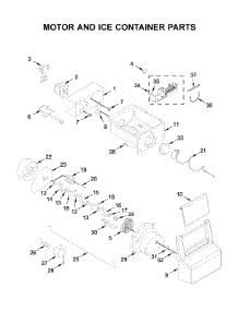 Motor And Ice Container Parts parts for Whirlpool Side-By-Side Refrigerator WRS315SDHM02 from AppliancePartsPros.com