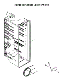 Refrigerator Liner Parts parts for Whirlpool Side-By-Side Refrigerator WRS315SDHM05 from AppliancePartsPros.com