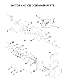 Motor And Ice Container Parts parts for Whirlpool Side-By-Side Refrigerator WRS315SDHM05 from AppliancePartsPros.com