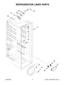 Refrigerator Liner Parts parts for Whirlpool Refrigerator WRS315SDHM08 from AppliancePartsPros.com