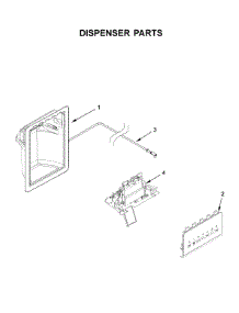 Dispenser Parts parts for Whirlpool Side-By-Side Refrigerator WRS315SDHW00 from AppliancePartsPros.com