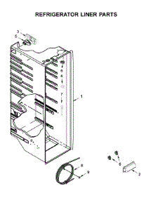 Refrigerator Liner Parts parts for Whirlpool Side-By-Side Refrigerator WRS315SDHW05 from AppliancePartsPros.com