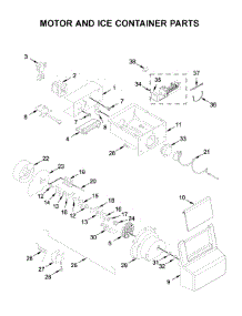 Motor And Ice Container Parts parts for Whirlpool Side-By-Side Refrigerator WRS315SDHZ01 from AppliancePartsPros.com
