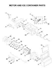 Motor And Ice Container Parts parts for Whirlpool Side-By-Side Refrigerator WRS315SDHZ02 from AppliancePartsPros.com